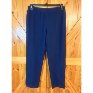 Ruby Rd. Women's French Terry Pant Navy NWT Size Large (5955)